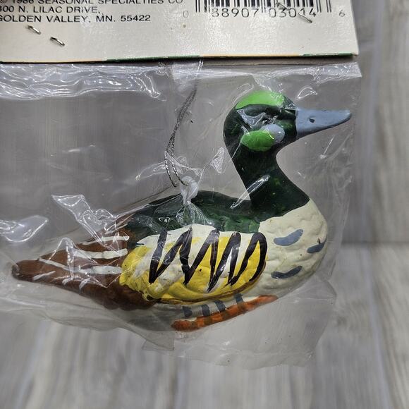 Vintage 1986 Duck Ornament Pair Hand Painted Christmas Decoration‎ Seasonal Lot - Picture 6 of 6
